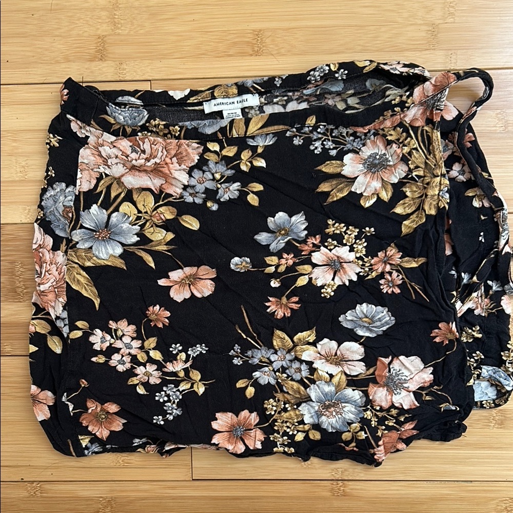 American Eagle Outfitters Floral Mini Skirt - Black, Blue, Pink, Tan